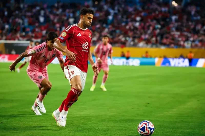 حمدي فتحي لاعب الأهلي خلال مواجهة إنتر ميامي حمدي فتحي لاعب الأهلي خلال مواجهة إنتر ميامي